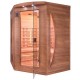 Sauna infravermelho Spectra 3 lugares quartzo angular e magnésio