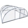 Zwembadoverkapping van aluminium en polycarbonaat 514x1066x178 Abrilios