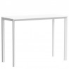 Table haute Frame Aluminium Vondom 140x60xH105 blanc