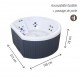 Spa Octopus Luxe 8 NetSpa Semi-rigid Furniture