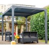 Bioklimatologische pergola Habrita Alumium 7,20 m2 met beweegbaar lamellendak