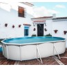 Bovengronds zwembad TOI Mallorca ovaal 640x366xH120 met complete kit Wit