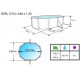 Above ground pool TOI Mallorca oval 550x366xH120 with complete kit White