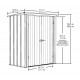 Metal Garden Shed Habrita 171x99xh188 Single pitched roof
