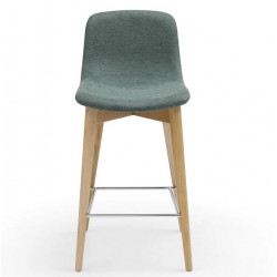 Conjunto de 2 Cadeiras Bancada Aty Base de Tecido Verde Ash VeryForma Conjunto de 2 Cadeiras Bancada Aty Base de Tecido Verde Ash VeryForma