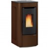 Geventileerde pelletkachel La Nordica Extraflame Sabry Prestige Line 7kW Brons
