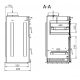 Ferlux Pratic 80 Barbecue con forno da incasso in acciaio e porte in vetro