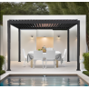 Elektrische Bioklimatische Pergola Aluminium LED Strips 12m2