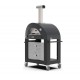 Alfa Cart Base for Moderno 3 Pizza Oven on Wheels Black