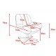 Ena Stof Wit Draaifauteuil VeryForma
