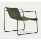 Fauteuil de jardin Rina en acier vert et corde verte VeryForma
