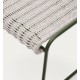 Sedia Arvin Swirl in tessuto ciniglia beige e gambe in legno di rovere VeryForma