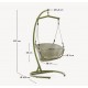 Fauteuil suspendu Aliga en aluminium et rotin vert VeryForma