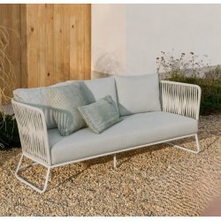 Saco 3-zits buitenbank in touw en staal VeryForma