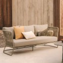 Saco 3-Sitzer-Outdoor-Sofa aus grünem Seil und Stahl VeryForma