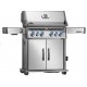 Napoleon Rogue® PRO-S 525 RSIB stainless steel SIZZLE ZONE™ gas barbecue with 6 burners and 1 rear