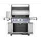 Napoleon Rogue® PRO-S 625 RSIB stainless steel SIZZLE ZONE™ 7 gas barbecue with side and rear burner