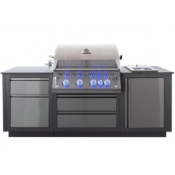 OASIS® 105 Napoleon Outdoor Kitchen with Sizzle Zone® 700 Series Side Grill