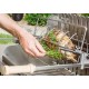 Le Marquier Irissarry Barbecue in Acciaio Inox con Girarrosto 78x32