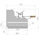 Le Marquier Irissarry Barbecue in Acciaio Inox con Girarrosto 78x32