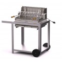 Barbecue Le Marquier Mendy Inox avec Chariot et Tournebroche