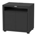 Armário de cozinha Le Marquier com duas portas 80x55 cm aço preto